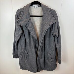 Standard James Perse Slate Grey Cotton Terry Unstructured Sweater Blazer XL (4)